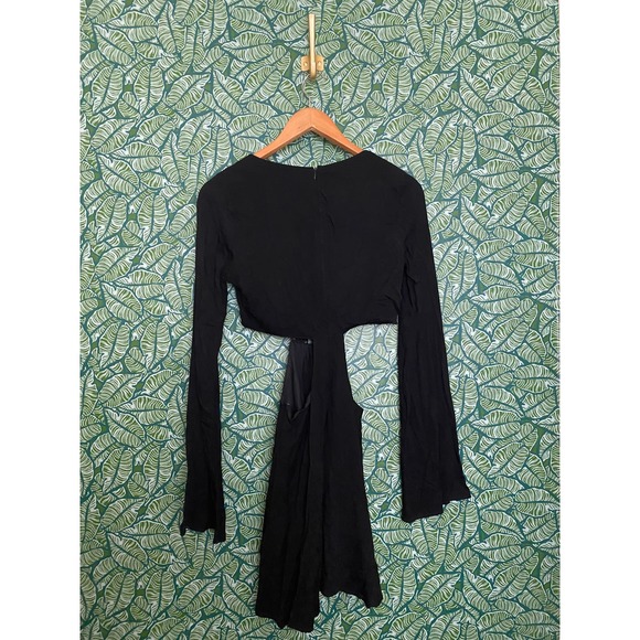 For Love & Lemons | Cutout Black Dress Lace Applique Small - Picture 5 of 6